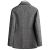 New herringbone double-sided wool suit for men, handcrafted wool casual suit, plus-size men's jacket for autumn and winter Specification image